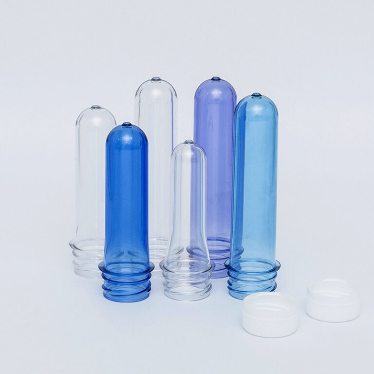 PET preform samples for bottle manufacturing