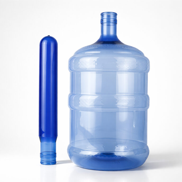 PET preform and finished bottle comparison