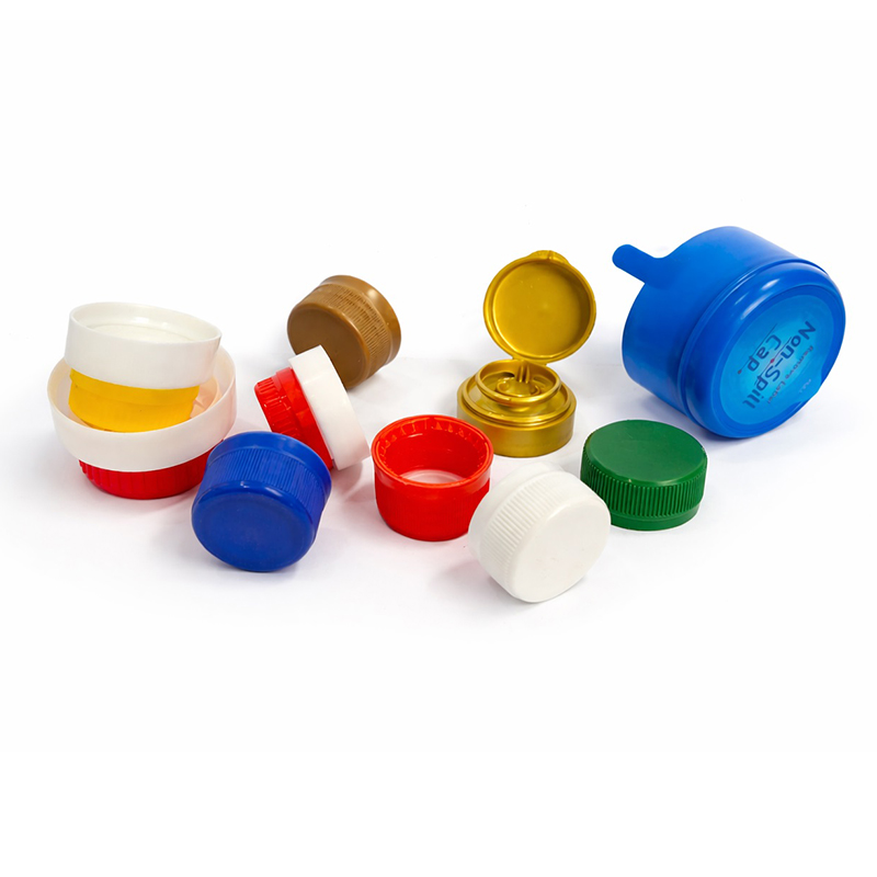 Plastic bottle caps for beverage and food packaging